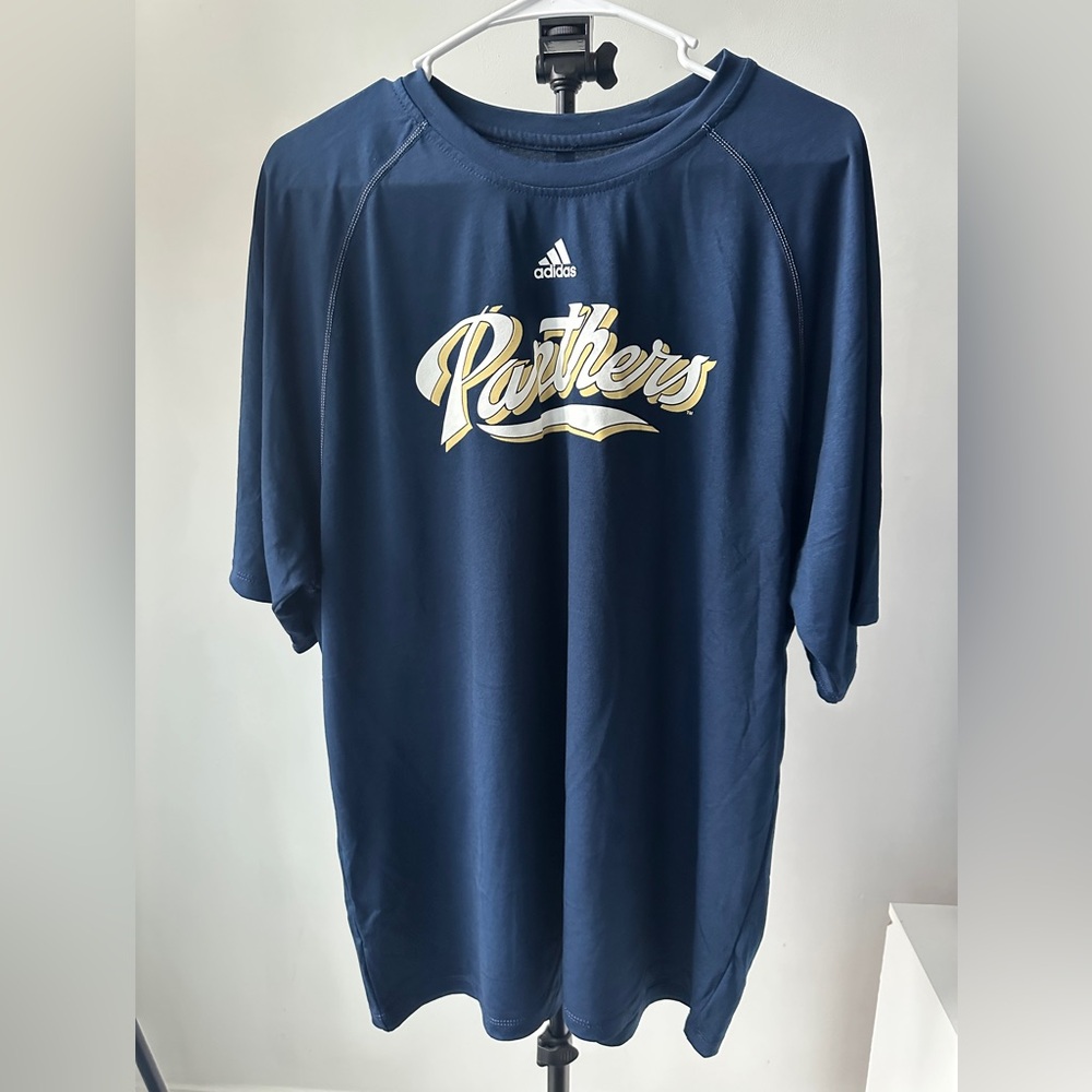 Adidas Climalite Florida FIU Panthers T-Shirt Mens XL Blue EUC RARE
